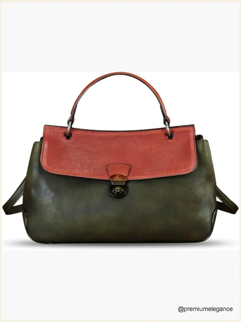 Genuine Leather Satchel Bag Crossbody Shoulder Purse